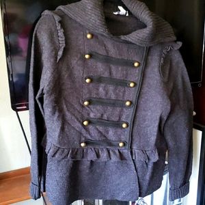 Ann Taylor Doublebreasted Military Sweater